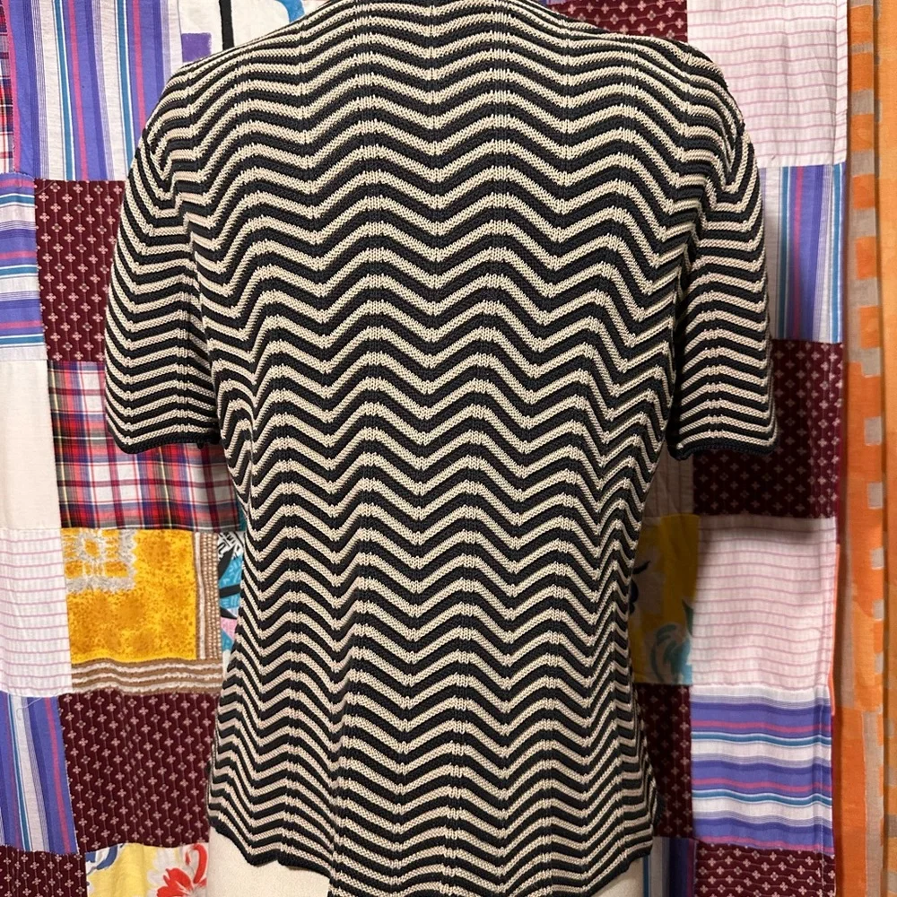 Talbots Chevron Patterned Top - Picture 3 of 5